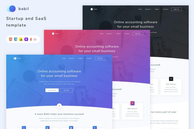 Babil - Startup and SaaS template