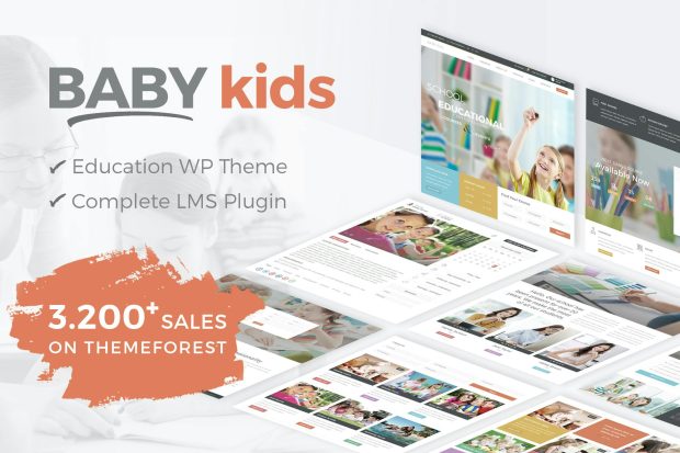 Baby Kids - School WordPress Theme 4.5