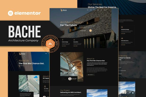 Bache - Architecture Company Elementor Template Kit