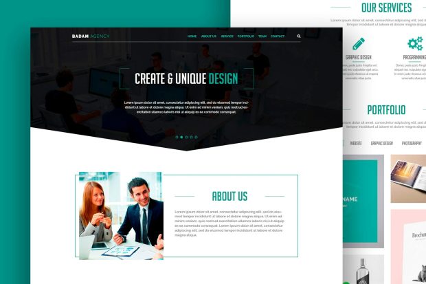 Badam Agency - Landing Page Template