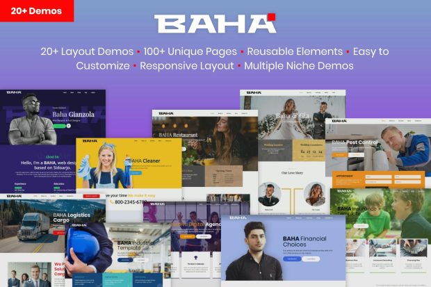 BAHA - Responsive Multi-Purpose HTML Template