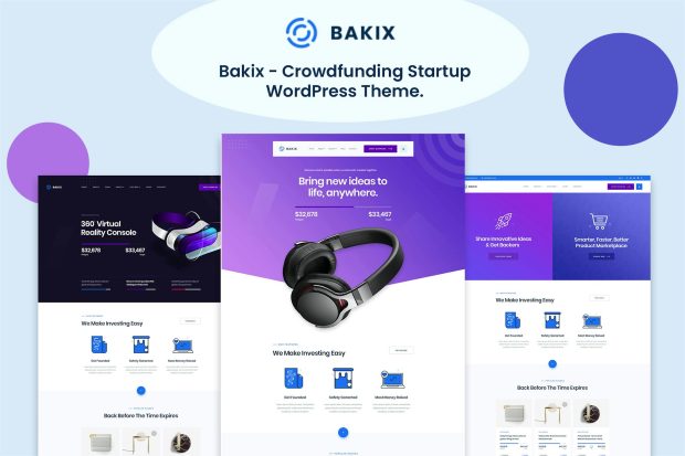 Bakix - Crowdfunding, Fundraising WordPress Theme 1.0