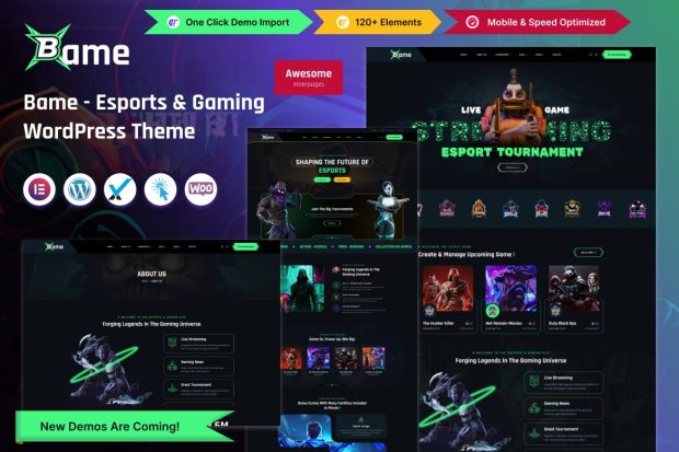 Bame - eSports and Gaming WordPress Theme 1.0.0