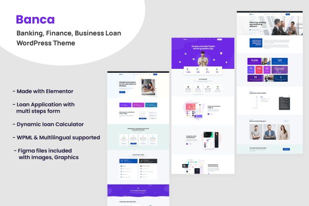 Banca - Banking, Business Loan WordPress Theme 1.8.0