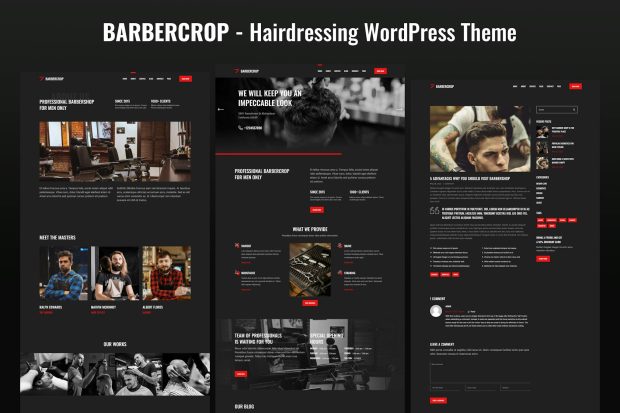 Barbercrop – Hairdressing WordPress Theme 1.0