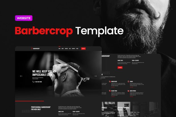 Barbershop Website Template