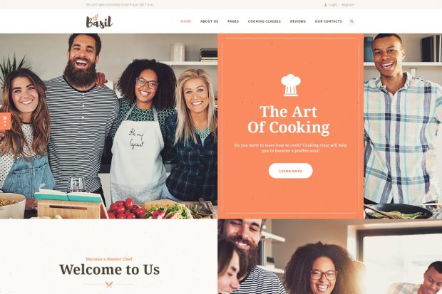 Basil | Cooking Classes and Workshops WP Theme 1.3.9