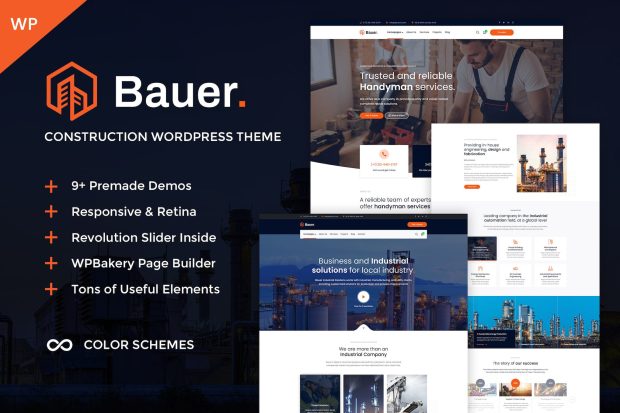 Bauer - Construction & Industrial WordPress Theme 1.27