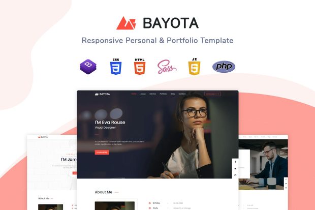 Bayota - Responsive Personal & Portfolio Template