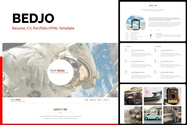 Bedjo - Resume, CV, Portfolio HTML Template