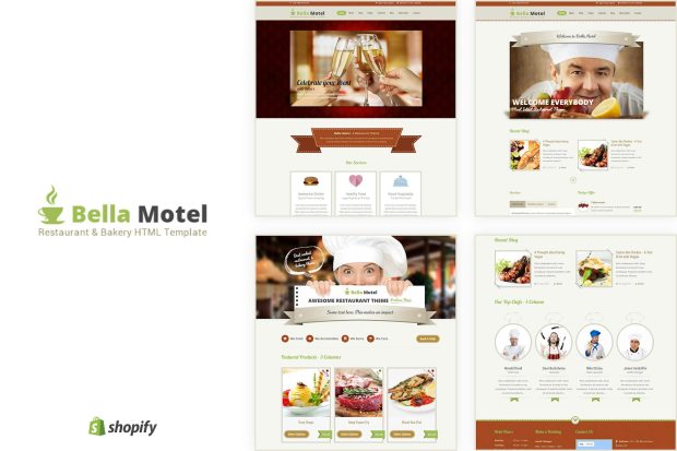 Bella Motel - Restaurant & Bakery Responsive HTML