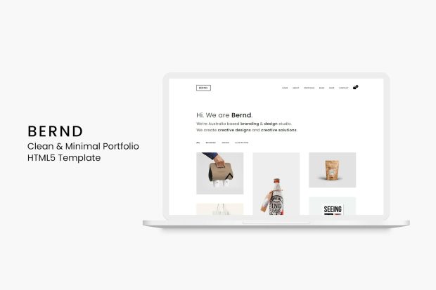 Bernd - Clean & Minimal Portfolio HTML5 Template