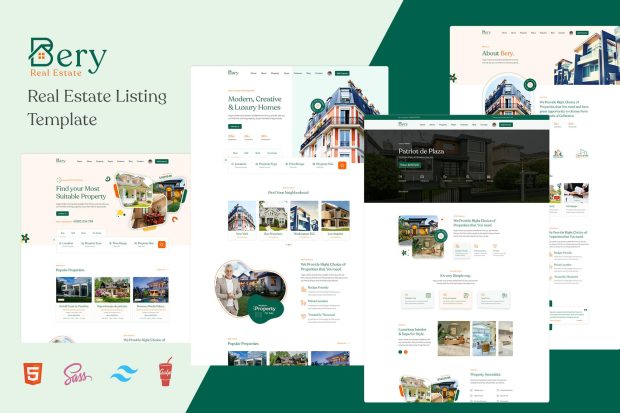 Bery - Real Estate Listing Template