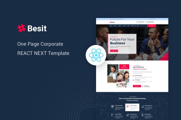 Besit - React Next Corporate Page Template