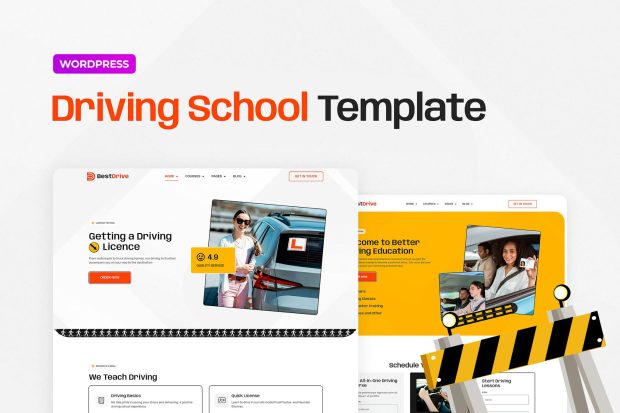 BestDrive – Driving School Elementor Template Kit