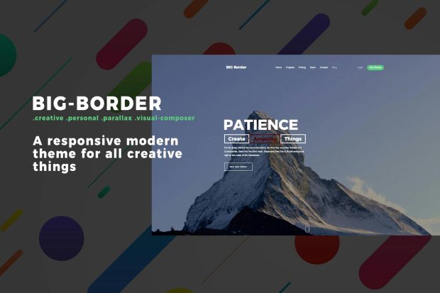 Big Border - Onepage Portfolio Bootstrap Portfolio