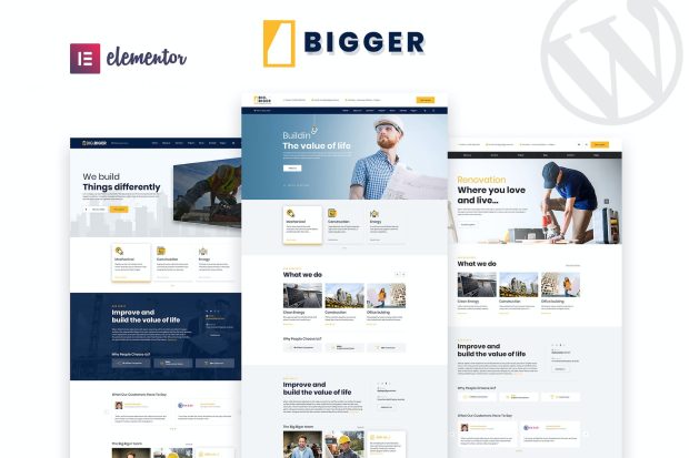 Bigger - Construction WordPress Theme 1.0.13