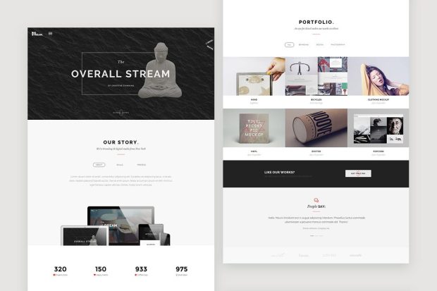 BigStream - One Page Multi-Purpose Template