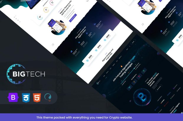 Bigtech - ICO & Crypto Landing Page Template