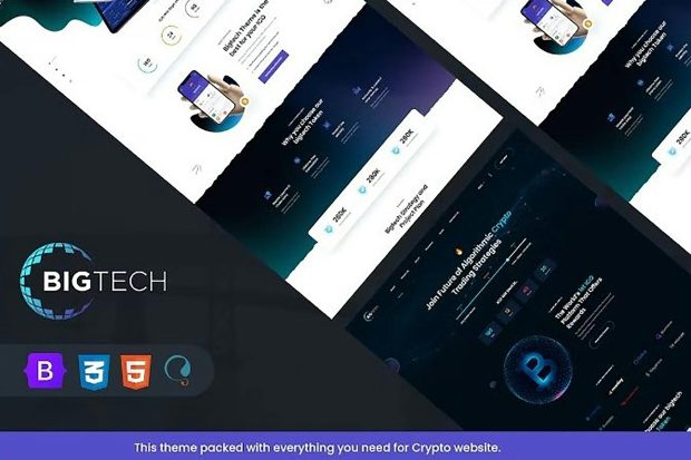 Bigtech - ICO & Crypto Landing React Nextjs Template