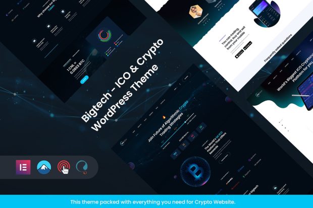 Bigtech - ICO & Crypto Landing WordPress Theme 1.1