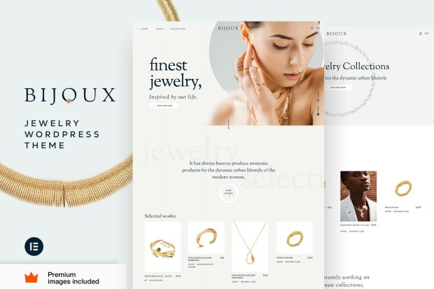 Bijoux - Jewelry Store WooCommerce Elementor Pro 13.3