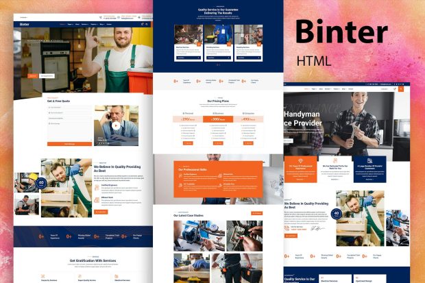 Binter - Renovation & Building Services Template