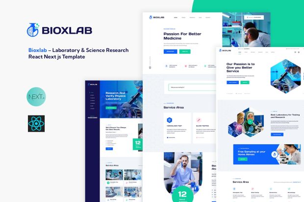 Bioxlab – Laboratory & Science Research React Next