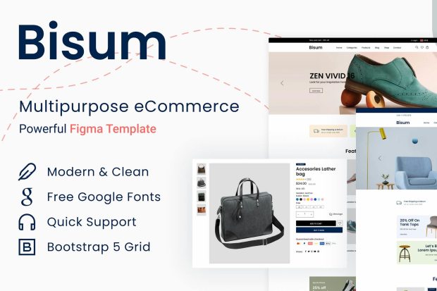 Bisum - eCommerce Bootstrap 5 HTML Template