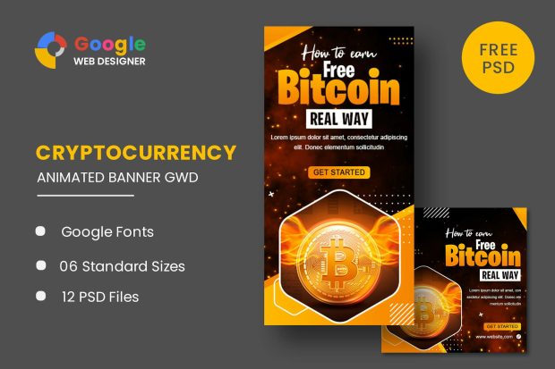 BitCoin Animated Banner GWD