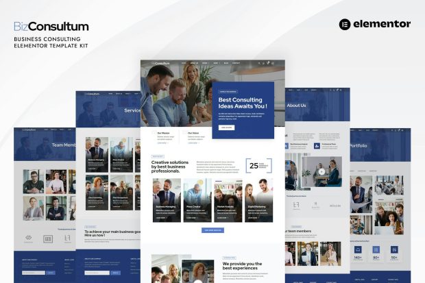 Bizconsult - Business Consulting Elementor Template Kit