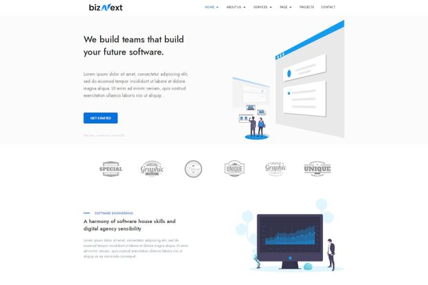 bizNext - Corporate Business Template Kit