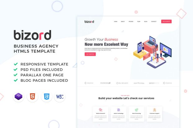 Bizord - Marketing Business Agency HTML Template