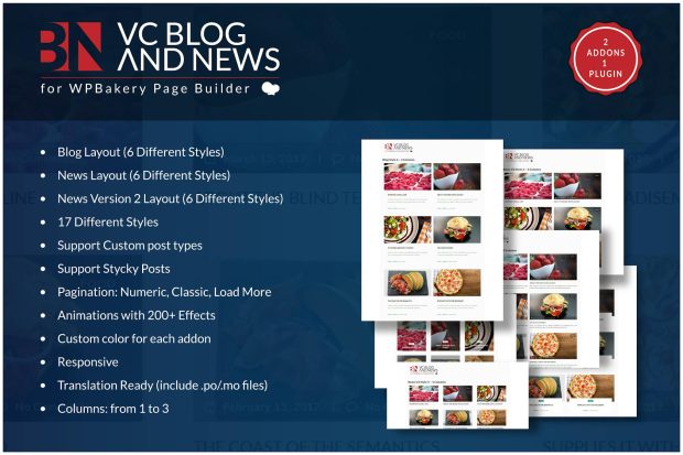 Blog and News Addons for WPBakery Page Builder WP 1.0