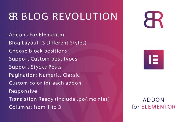 Blog Revolution for Elementor WordPress Plugin 1.0