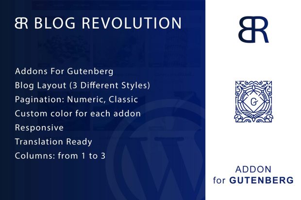 Blog Revolution for Gutenberg WordPress Plugin 1.0