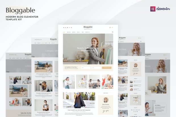 Bloggable - Modern Blog Elementor Template Kit