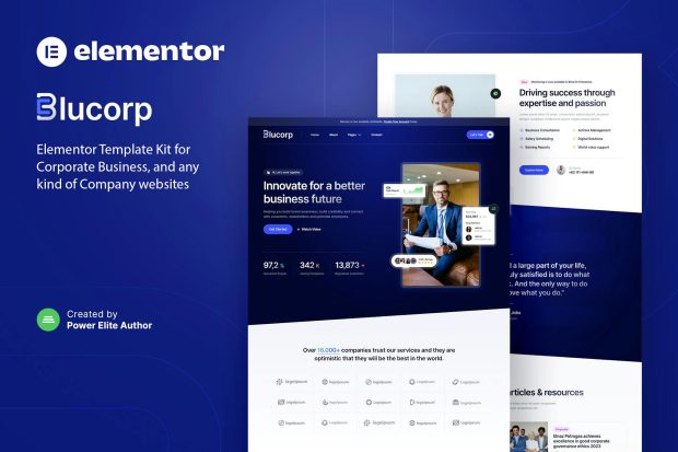 Blucorp – Corporate Business Elementor Template Kit