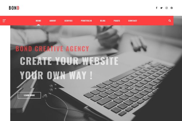 Bond - Creative Agency & Blogging HTML Template