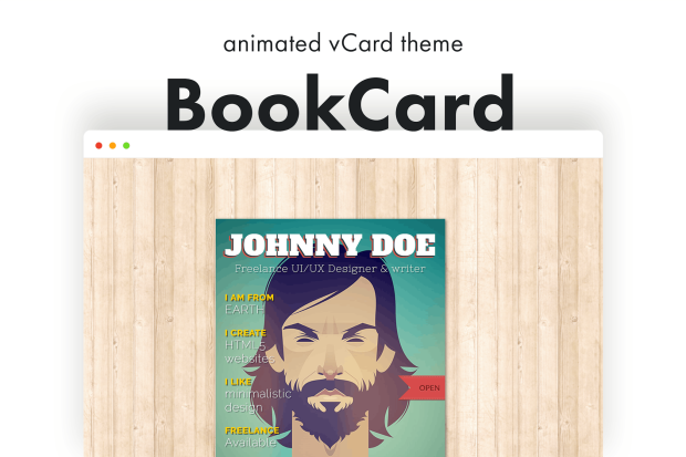 BookCard - 3D Folded vCard WordPress Theme 4.9.5