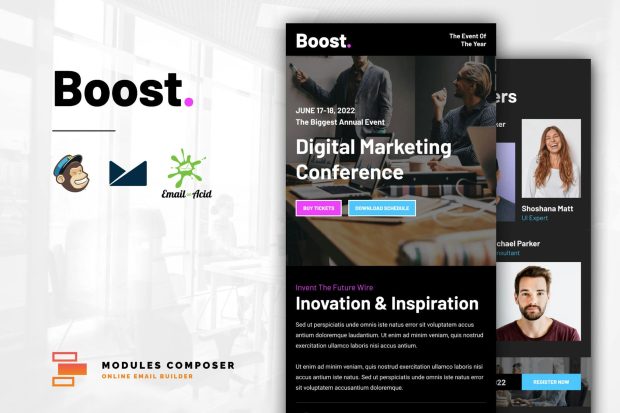 Boost - Event / Conference Responsive Email