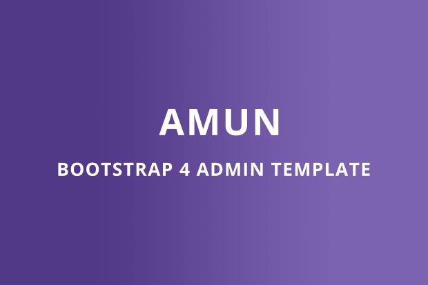 Bootstrap 4 Admin Template - Amun