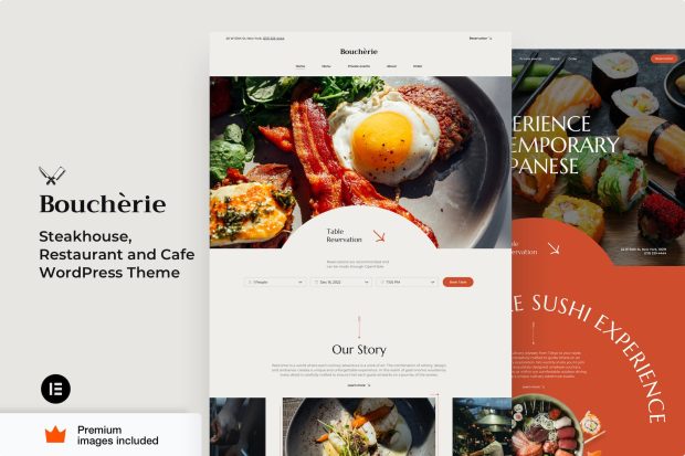 Boucherie - Restaurant and Cafe Elementor Pro 6.4