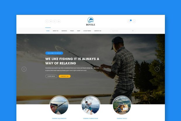 Bovile - Fishing HTML Template