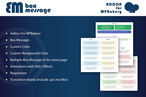 Box Message - Addons for WPBakery Page Builder 1.0