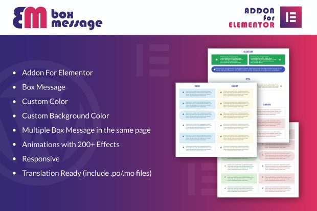 Box Message for Elementor WordPress Plugin 1.0