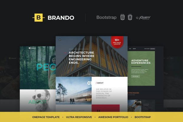 Brando Responsive & Multipurpose OnePage Template