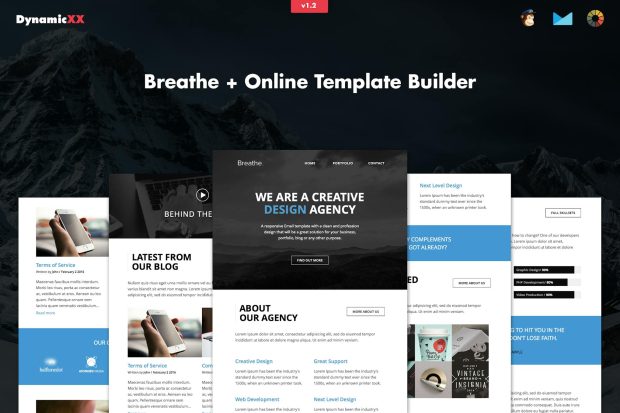 Breathe - Responsive Agency Email + Online Builder