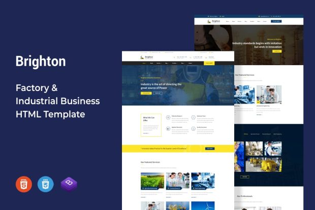 Brighton - Factory & Industrial Business Template