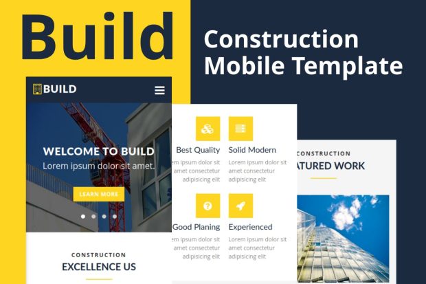 Build - Construction Mobile Template